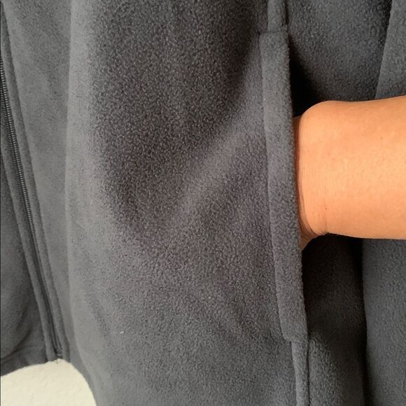 Starter Men’s Gray  Full-Zip Fleece Jacket Pockets  Size 2XL/50-52 - Picture 7 of 10